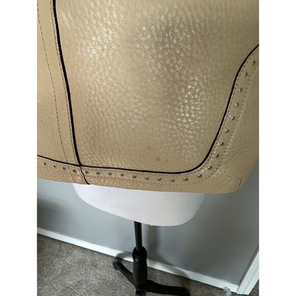 Vintage Coach Pebbled Leather Shoulder Bag M05S-5054 Beige Hobo Bag Purse EUC - Picture 8 of 10